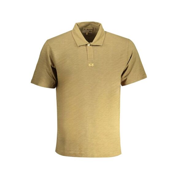La Martina Verde Cotton Men Polo Men's Shirt